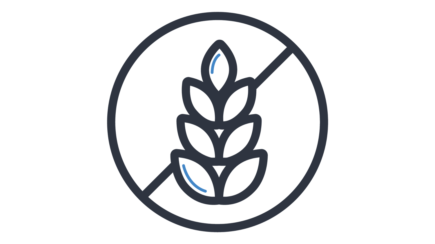 An icon of crossed-out grain crop