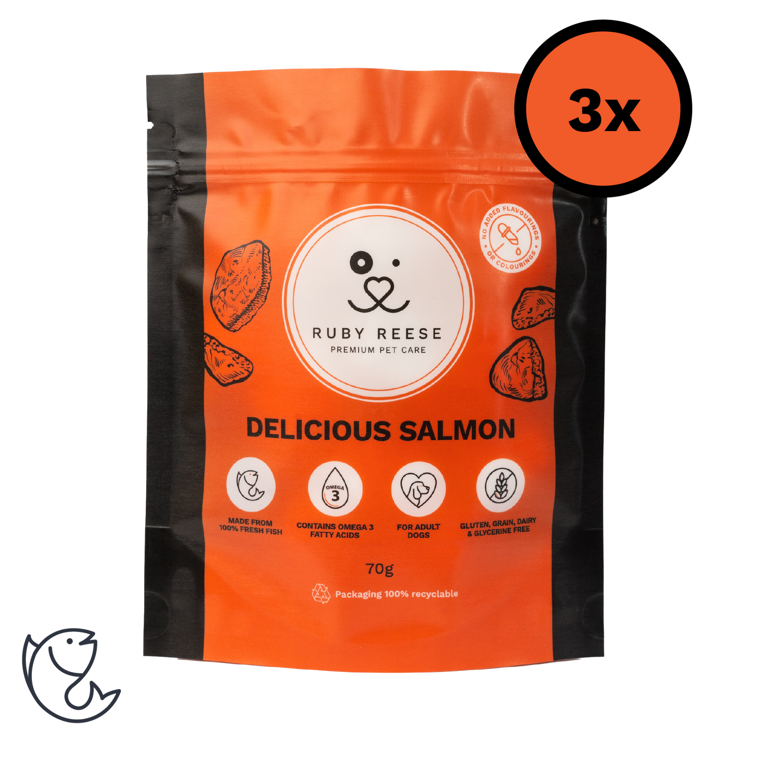Delicious Salmon - 3x Pack