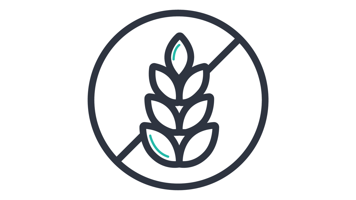 An icon of crossed-out grain crop