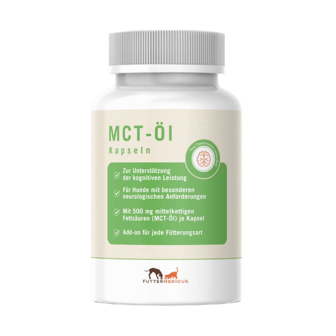 MCT Capsules for Dogs - Coconut Oil Brain & Energy Support, 90 Capsules
